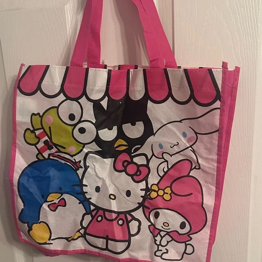Hello Kitty Pink Tote Bag & HelloKittyNecklace